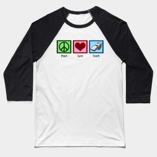 Peace Love Coach Baseball T-Shirt